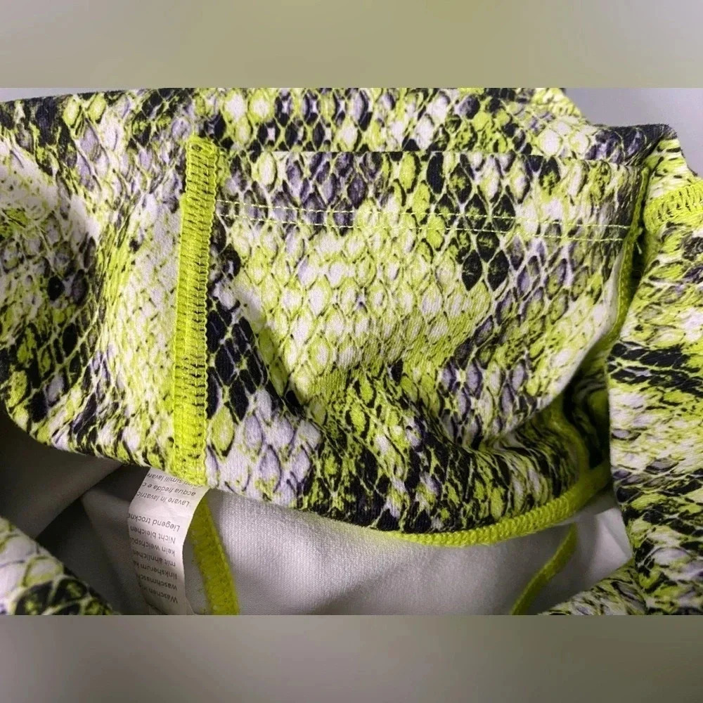 Fabletics Define PowerHold High-Waisted 7/8 Legging Size XS Citron Asper & Black - Picture 7 of 9